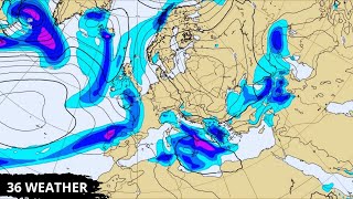 ΚΑΙΡΟΣ  6 Δεκεμβρίου 2024  Μοντέλο ECMWF  Υετός  βροχές καταιγίδες  Στην Ευρώπη [upl. by Etnuad]