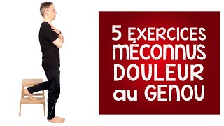 Douleur au genou  5 exercices méconnus pour un soulagement efficace [upl. by Goddard616]