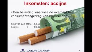 Economie Academy voor Vmbo GLTL  waaruit bestaat de overheid  inkomsten en uitgaven [upl. by Affra]