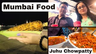 Juhu Beach Street Food Mumbai  Juhu Chowpatty Street Food  Mumbai Street Food [upl. by Berte]