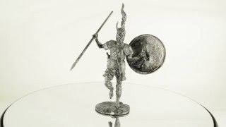 Achilles Collection 54mm 132 metal toy soldier statue [upl. by Onitsuaf889]