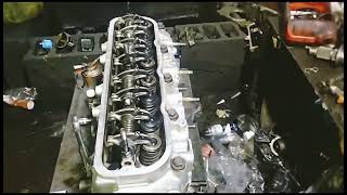 Timeng chain Installing And Camshaft Timeng Toyota 4Y Engine [upl. by Aihsila]