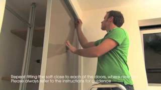 Fitting Sliding Wardrobes soft close SlidingWardrobeWorldcom [upl. by Kerred]