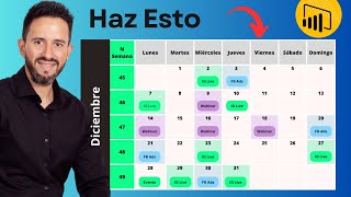 Crea Un Dashboard de CALENDARIO en POWER BI [upl. by Llevart84]