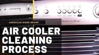 How To Clean Air Cooler  DIY  American Home Brand Air Cooler [upl. by Nosirrag]