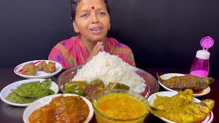 BIGBITES EATING RICE WITH SIM BOTITOK DALCHUNO MACHER BORASORSHE PUTITEL KOISANKAR KALIA।। [upl. by Ahcirt]