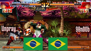 FT5 kof97 Unpray BR vs 98n00b BR King of Fighters 97 Fightcade Oct 6 [upl. by Einnil360]