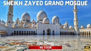 TOUR of Sheikh Zayed Grand Mosque in ABU DHABI 🇦🇪 Beautiful Mosque in UAE [upl. by Ffoeg]