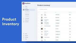 EasyStore Tutorial  How to track amp adjust product inventory │Product [upl. by Cud]