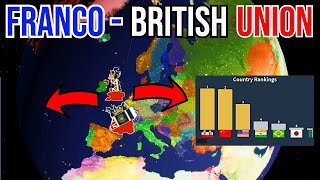 Getting 1 RANK with FRANCOBRITISH UNION Rise of Nations Roblox [upl. by Pansir407]