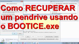 Como recuperar um pendrive usando o aplicativo Bootice [upl. by Pegma612]