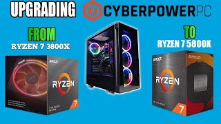 UPGRADING CYBERPOWER PC’S CPU FROM A RYZEN 7 3800X TO A RYZEN 7 5800X IS IT WORTH IT [upl. by Brody939]