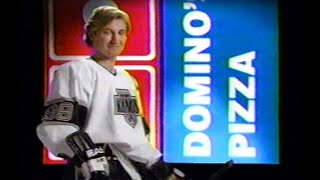 Dominos Pizza commercial featuring Wayne Gretzky  1993 [upl. by Halac]