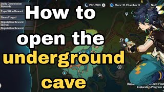 How to get to the underground cave  Genshin Impact [upl. by Kall]