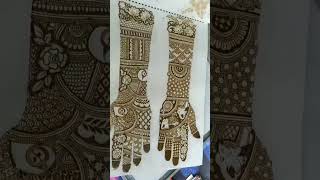 New mehandi design styles all hand bridal mehndi viral video [upl. by Christalle985]