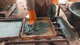 Paver Block Making Process Day9 Part 2 paverblocks youtube [upl. by Amalia]