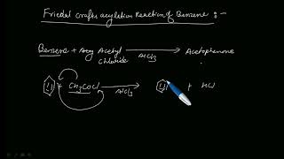 Friedal craft acylation reaction of benzene  electrophilic reaction of benzene [upl. by Neeluqcaj]