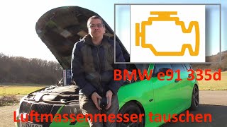 BMW e91 335d Luftmassenmesser tauschen [upl. by Reisinger]