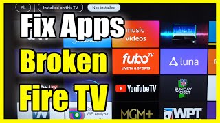 How to Fix Apps not Working on Amazon Fire TV Fast Tutorial [upl. by Verney]