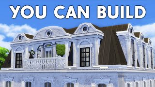 Sims 4 Tutorial Step by Step for Beginners  MANSARD ROOF [upl. by Ramoh]