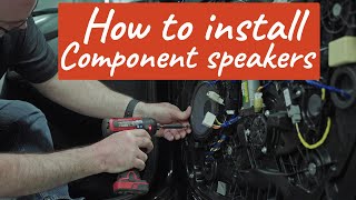 How to install component car speakers  Crutchfield [upl. by Huei]