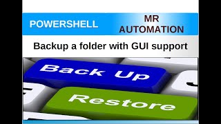 PowerShell  Backup with GUI [upl. by Watkin]