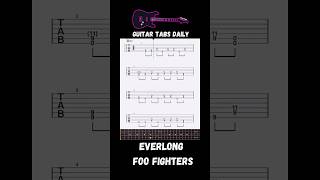 Foo Fighters  Everlong  Guitar Lesson amp Tabs guitar guitartutorial guitarcover [upl. by Einad12]