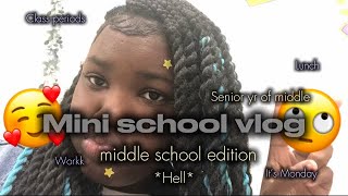 Mini school vlog8th grade yr💕🥲 [upl. by Llezo]