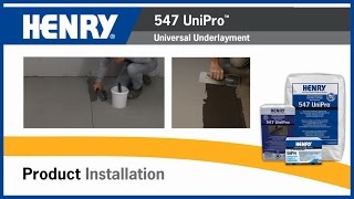 HENRY® 547 UniPro™ Universal Underlayment [upl. by Acimad763]