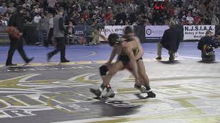 Nick Babin beats Vincent Santaniello in 113 pound semifinal [upl. by Ahsilam]