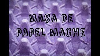 Masa de PAPEL MACHE moldeable para hacer figuras [upl. by Niawtna]