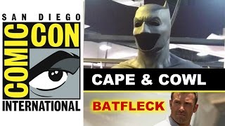 Comic Con 2014  Ben Affleck Batman Suit CAPE amp COWL  Beyond The Trailer [upl. by Rattray506]