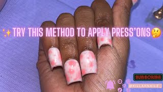 How to get Press’on to last Press’on application Tutorial💅🏾 [upl. by Sitoeht]