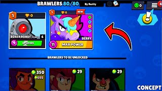 🦄CURSED NEW BRAWLER BERRY  FREE GIFTS 🎁Concept [upl. by Nairad]