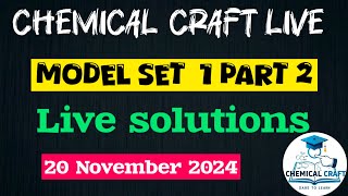 quotLive Solving Model Set 1 Questions  Chemical Engineering Thermodynamics [upl. by Notsej]