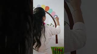 wall painting 🖌️ flower painting [upl. by Hyacinth]