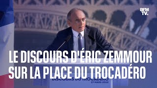 Le discours dÉric Zemmour au Trocadéro [upl. by Homovec230]