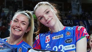 SUPER MARINA MARKOVA TOP SCORER amp MVP in Game3 Novara  Chieri  Lega Volley Femminile [upl. by Gatian427]