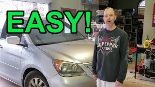 How to replace power steering pump on 20052010 Honda Odyssey [upl. by Leoni508]