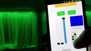 RGB Led strip controlled with Raspberry Pi using Phone [upl. by Onileba280]