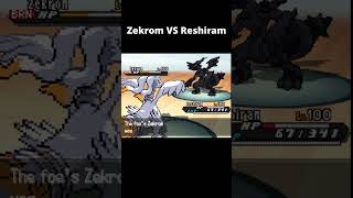 Zekrom VS Reshiram shorts pokemon pokemonbattle [upl. by Nil]