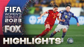 Japan vs Spain Highlights  2023 FIFA Womens World Cup [upl. by Enaitsirk]