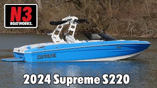 2024 Supreme S220  Electric Blue  On Water  N3 Boatworks [upl. by Sierra]