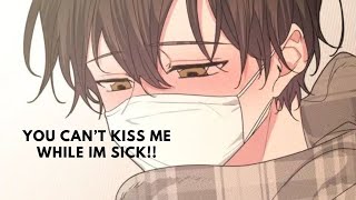 asmr  teasing your sick boyfriend with kisses spicefluffreverse comfort [upl. by Eniamreg]