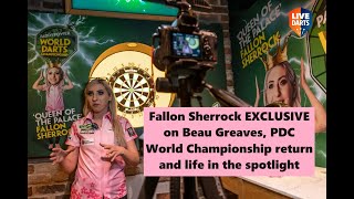 Fallon Sherrock on Beau Greaves decision NOT to go to Ally Pally  World Series ninedarter amp more [upl. by Cati]