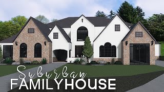 Bloxburg 100k No Advance Placing Suburban House  ROBLOX bloxburg [upl. by Deedahs389]