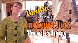 Inside the Cuckoo Clock Workshop April 9 2019 [upl. by Eidnac685]