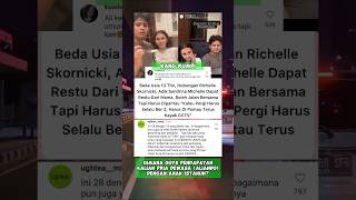 ALIANDO DAPAT RESTU PACARAN DENGAN ADIK SANDRINA MICHELLE aliandosyarif sandrinamichelle [upl. by Anneirda]