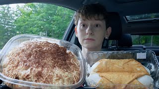 ASMR Tiramisu amp Italian Cannoli Car Dessert Mukbang  Eating Sounds [upl. by Hadeis]