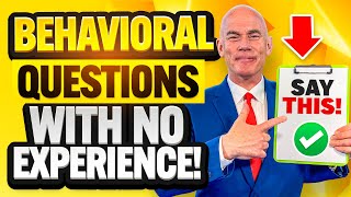 HOW TO ANSWER BEHAVIOURAL INTERVIEW QUESTIONS with NO EXPERIENCE Freshers Interview tips [upl. by Alemaj520]